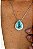 Colar Gota com Pedra Fusion Turquesa - Imagem 3