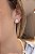 Brinco Banhado a Ouro 18K Pedra Retangular - Imagem 2