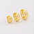 Trio de Argolas Lisas Banho de Ouro 18K - Imagem 2