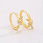 Brinco Argola Click Cravejado Banho Ouro 18K - Imagem 2