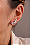 Brinco Naiara Earcuff Ródio Branco - Imagem 3