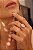 Anel Oval Virginia Banho de Ouro 18k - Imagem 3