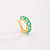 Piercing Fake com Zircônias Ovais Banhada a Ouro 18k - Imagem 4