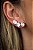 Brinco Ear Cuff com Cristais Redondos 18K - Imagem 2