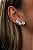Brinco Ear Cuff com Cristais Redondos 18K - Imagem 3