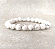 Pulseira de Howlita em esfera 9mm "Calma e Bom Sono" - Imagem 1