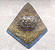 Orgonite com Pirita 8,5cm "Prosperidade - Sucesso" (base azul) - Imagem 2