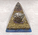 Orgonite com Pirita 8,5cm "Prosperidade - Sucesso" (base azul) - Imagem 1