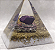 Orgonite com Purpurita e Pirita 8,5cm "Autocura - Evolução - Prosperidade" - Imagem 2