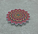 Incensário Mandala Flor de Lótus com ímã - Rosa e Amarelo - Imagem 1