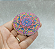 Incensário Mandala Flor de Lótus com ímã - Roxo/Rosa/Amarelo/Azul - Imagem 3