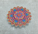 Incensário Mandala Flor de Lótus com ímã - Amarelo/Azul/Vermelho - Imagem 1
