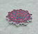 Incensário Mandala Flor de Lótus com ímã - Rosa/Azul/Vermelho - Imagem 1