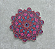 Incensário Mandala Flor de Lótus com ímã - Rosa/Azul/Vermelho - Imagem 2