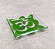 Incensário de Vidro Palavra "OM" - Verde - Imagem 1