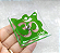 Incensário de Vidro Palavra "OM" - Verde - Imagem 3