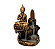 Incensário Cascata Buda - Dourado com preto - Imagem 3