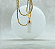 Pingente Selenita Mini - "Limpeza Energética" - Dourado. - Imagem 1