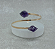Bracelete Ametista Duas Pedras Regulável - Dourado - Imagem 1