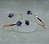 Bracelete Ametista Duas Pedras Regulável - Dourado - Imagem 3