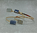 Bracelete Selenita e Cianita Azul Duas Pedras Regulável - Dourado - Imagem 3