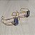 Bracelete Cianita Azul Regulável - Dourado - Imagem 2