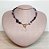 Choker Ametista com Fecho Bóia e Pingente de Cristal - Imagem 1