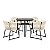 Conjunto de Mesa Íris com 4 Poltronas - Imagem 1