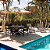 Conjunto Perpétua Completo com 6 Poltronas e Mesa pé em X com Giro Interno - Imagem 2