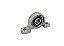 KP10  - Mancal com Rolamento para eixo 10mm - Imagem 2