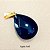 Pingente Gota Pedras Naturais. Banhado a Ouro 13x18mm Abaulado Pino a - Imagem 2