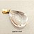Pingente Gota Pedras Naturais. Banhado a Ouro 13x18mm Abaulado Pino b - Imagem 8