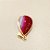 Pingente Gota Agata Rosa 13x18mm. Pedra Natural Banhado a Ouro Canovão - Imagem 3