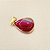Pingente Gota Agata Rosa 13x18mm. Pedra Natural Banhado a Ouro Canovão - Imagem 4