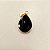 Pingente Gota Obsidiana Negra 13x18mm. Pedras Naturais Banhado a Ouro - Imagem 6