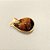 Pingente Gota Olho de Tigre 13x18mm. Pedras Naturais banhado a ouro - Imagem 4