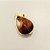 Pingente Gota Olho de Tigre 13x18mm. Pedras Naturais banhado a ouro - Imagem 5