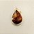 Pingente Gota Olho de Tigre 13x18mm. Pedras Naturais banhado a ouro - Imagem 6