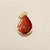 Pingente Gota Pedra do Sol 13x18mm canovão. Banhado a Ouro - Imagem 6