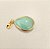 Pingente Gota Quartzo Verde 13x18mm Pedras Naturais banhado a ouro - Imagem 4