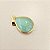 Pingente Gota Quartzo Verde 13x18mm Pedras Naturais banhado a ouro - Imagem 5