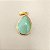 Pingente Gota Quartzo Verde 13x18mm Pedras Naturais banhado a ouro - Imagem 6