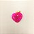 Pingente de Coração Agata Rosa 16mm. Pedras Naturais Banhado a Ouro - Imagem 7