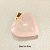Pingente de Coração Quartzo Rosa 16mm. Pedras Naturais Banhado a Ouro - Imagem 3
