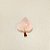 Pingente de Coração Quartzo Rosa 16mm. Pedras Naturais Banhado a Ouro - Imagem 5