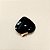 Pingente Coração Obsidiana Negra 26mm. Pedras Naturais Banhado a Ouro - Imagem 4