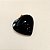 Pingente Coração Obsidiana Negra 26mm. Pedras Naturais Banhado a Ouro - Imagem 6