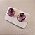 Brinco de AMETISTA 8x10mm. Pedras Naturais Banhado a Ouro - Imagem 2