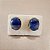 Brinco de QUARTZO AZUL 8x10mm. Pedras Naturais Banhado a Ouro - Imagem 4