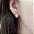 Brinco de QUARTZO BRANCO 8x10mm. Pedras Naturais Banhado a Ouro - Imagem 1
